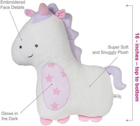 img 2 attached to 🦄 16-inch White Unicorn ADORA Glow Squishy Pillow Stuffed Animal