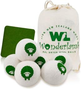 img 4 attached to 🐑 Wonderlamb Wool Dryer Balls: XL 6 Packs - Reusable, Natural Fabric Softener | Reduce Wrinkles, Eliminate Static, & Dry Faster! Superior to Dryer Sheets