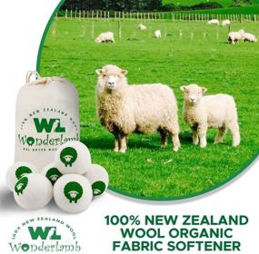 img 3 attached to 🐑 Wonderlamb Wool Dryer Balls: XL 6 Packs - Reusable, Natural Fabric Softener | Reduce Wrinkles, Eliminate Static, & Dry Faster! Superior to Dryer Sheets