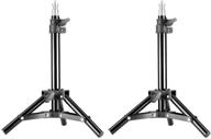 📸 neewer mini set of 2 aluminum back light stands: 32"/80cm max height for reflectors, softboxes, lights, umbrellas, and backgrounds logo