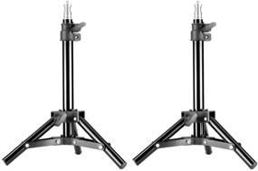 img 4 attached to 📸 Neewer Mini Set of 2 Aluminum Back Light Stands: 32"/80cm Max Height for Reflectors, Softboxes, Lights, Umbrellas, and Backgrounds