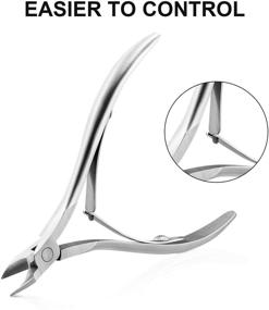 img 2 attached to 💅 Professional Stainless Steel Cuticle Nippers: Dead Skin Remover Tool for Manicure and Pedicure