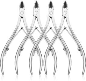 img 4 attached to 💅 Professional Stainless Steel Cuticle Nippers: Dead Skin Remover Tool for Manicure and Pedicure