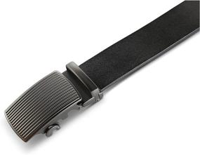 img 3 attached to Genuine Leather Designer Men's Belt - Enhanced Men's Accessories