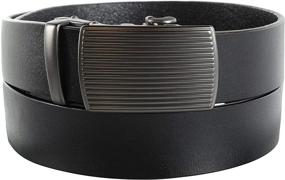 img 2 attached to Genuine Leather Designer Men's Belt - Enhanced Men's Accessories