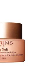 img 1 attached to Clarins Extra-Firming Nuit Wrinkle Control Night Cream for 🌙 Dry Skin with Kangaroo Flower - Regenerate and Protect, 1.6 Oz