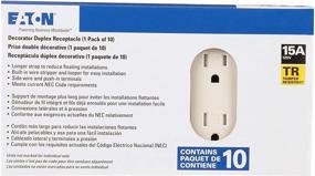 img 1 attached to Eaton TR1107LA Resistant Decorator Receptacle