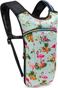 img 4 attached to 💦 Ultimate Hydration Backpack: Lightweight Water Pack with 2L Water Bladder - Ideal for Running, Hiking, Biking, Festivals, and Raves!