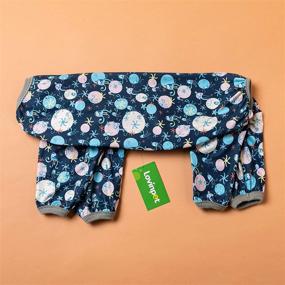 img 2 attached to 🐶 LovinPet Ocean-themed Dog Pajamas for Women: Sea Buddies Jellyfish and Starfish Prints, Lightweight Pullover Design for Big Dogs, Full Coverage Large Puppy Pajamas, Comfortable Dog Jammies