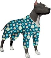 🐶 lovinpet ocean-themed dog pajamas for women: sea buddies jellyfish and starfish prints, lightweight pullover design for big dogs, full coverage large puppy pajamas, comfortable dog jammies логотип