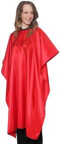 img 3 attached to 🔴 Premium Mane Caper Red Iridescent Salon Cape: Pro Quality 45" x 60" w/ Snaps – Heavy Duty, Long Lasting & Specialized for Barbershops and Beauty Shops (Red)