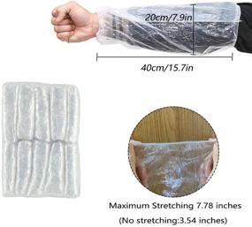 img 2 attached to 💧 Waterproof Oversleeves by PeSandy: Disposable Sleeve Covers