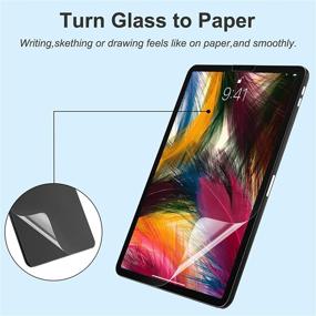 img 3 attached to 📱 [2+2 Pack] Paperfeel Screen Protector for iPad Pro 11 2020 ＆ 2021 with Camera Lens Protector, Enhanced Touch Sensitivity, Anti-Glare Scratch Protection for iPad Pro 11 Screen, Compatible with Face ID ＆ Apple Pencil
