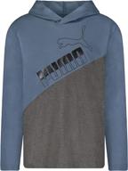 puma amplified sleeve hoodie t shirt boys' clothing for active logo