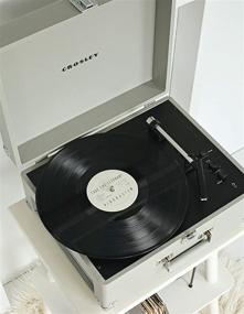 img 2 attached to 🎵 Crosley Антология Винтажный CR6253A-GY Серый Чемоданный Виниловый Проигрыватель с 3-мя Скоростями и Поддержкой Bluetooth