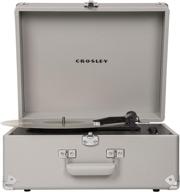 🎵 crosley антология винтажный cr6253a-gy серый чемоданный виниловый проигрыватель с 3-мя скоростями и поддержкой bluetooth логотип