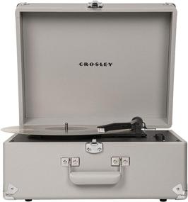 img 4 attached to 🎵 Crosley Антология Винтажный CR6253A-GY Серый Чемоданный Виниловый Проигрыватель с 3-мя Скоростями и Поддержкой Bluetooth