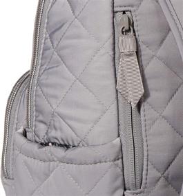 img 2 attached to 🎒 Vera Bradley Performance Twill Small Backpack in Classic Gray