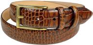 👞 genuine italian calfskin leather smooth men's accessories: exquisite belts collection logo