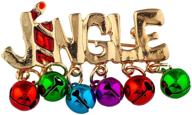 🎄 lux accessories цветные рождественские колокольчики с золотым звоном красная словесная запонка с улучшенной поисковой возможностью логотип