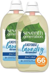img 4 attached to Seventh Generation Free & Clear Ultra Concentrated EasyDose Laundry Detergent - 2 Pack, 23 oz (132 Loads, Packaging May Vary)