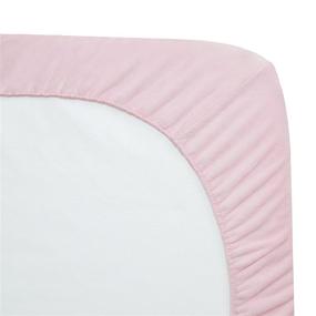 img 3 attached to 💖 Pink Heavenly Soft Chenille Fitted Cradle/Bassinet Sheet by TL Care - 18" x 36" - Ideal for Girls