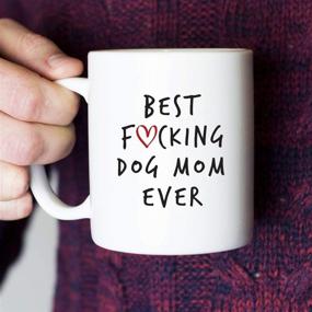 img 3 attached to 🐶 Best Dog Mom Ever Funny Coffee Mug - Unique Gift Idea for Dog Mom, Women, Veterinarian, Animal Rescue or Vet Tech - Birthday Present for Dog Lovers - 11 oz Tea Cup White