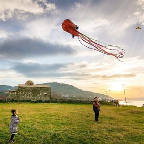 img 1 attached to 🐙 Skylety Octopus Kite Set: 6 Easy Flyer Kites with Long Tail - Perfect for Beach, Park, Outdoor Games!