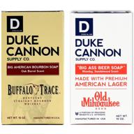 🍺 duke cannon tavern collection big brick of soap for men, 10 ounce: bourbon & beer logo