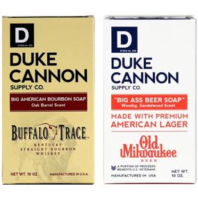 img 2 attached to 🍺 Duke Cannon Tavern Collection Big Brick of Soap for Men, 10 ounce: Bourbon & Beer