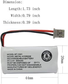 img 2 attached to QBLPOWER BT1021 BBTG0798001 Battery For Uniden DECT 6 Office Electronics