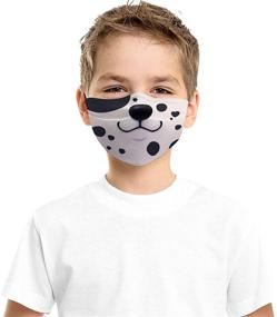 img 1 attached to Dalmatian Washable Reusable Adjustable Bandanas