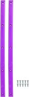 🐷 pig neon purple skateboard rail guards logo