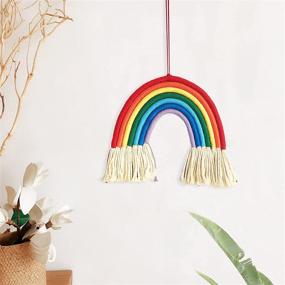 img 2 attached to 🌈 Mifun Macrame Kit for Beginners - DIY Rainbow Wall-Hanging Craft Set with Cotton Rope - Rainbow Wall Decor for Bedroom, Living Room, Nursery (Rainbow Big)