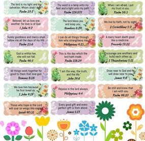 img 4 attached to Enhance Your Faith with 200 Scripture Inspirational Stickers – Bible Verse & Motivational Faith Decals for Christmas Decor, School, Home & Office!