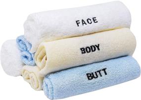 img 4 attached to 🚿 Crafty Cloth Washcloths for Bathroom - 6 Piece Set for Personalized Body Care - Gentle Cleansing, Exfoliation, and Hygiene