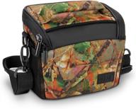 usa gear bridge camera bag (camo woods) with protective neoprene material logo