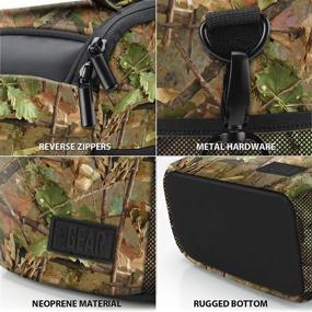 img 1 attached to USA GEAR Bridge Camera Bag (Camo Woods) With Protective Neoprene Material