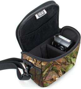 img 2 attached to USA GEAR Bridge Camera Bag (Camo Woods) With Protective Neoprene Material