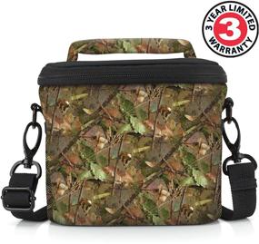 img 3 attached to USA GEAR Bridge Camera Bag (Camo Woods) With Protective Neoprene Material
