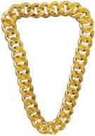 🔗 lorigun thug life gold chain: punk style hip hop ornament, huge golden necklace for thug life costume (31.2 inches circumference) logo