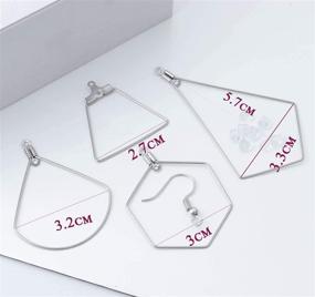 img 3 attached to Stainless Steel Hoop Earring Findings - Beading Components with Earring Hooks (40pcs) for DIY Jewelry Making