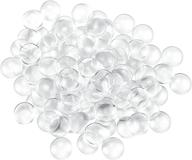 🔍 100 pieces clear glass dome cabochons - transparent glass cabochons for jewelry making, photo pendants - non-calibrated round shape (1 inch/25mm) logo