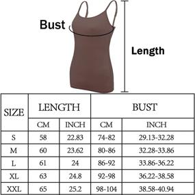 img 2 attached to BQTQ Basic Camisole Spaghetti Strap Women's Clothing for Lingerie, Sleep & Lounge