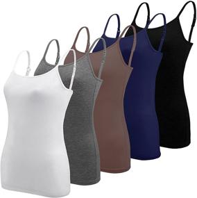 img 4 attached to BQTQ Basic Camisole Spaghetti Strap Women's Clothing for Lingerie, Sleep & Lounge