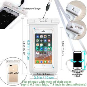 img 1 attached to 📱 Smartlle Waterproof Phone Case - IPX8 Cellphone Dry Pouch Bag for iPhone & Samsung - 2 Pack