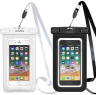 📱 smartlle waterproof phone case - ipx8 cellphone dry pouch bag for iphone & samsung - 2 pack logo