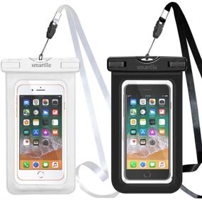 img 4 attached to 📱 Smartlle Waterproof Phone Case - IPX8 Cellphone Dry Pouch Bag for iPhone & Samsung - 2 Pack