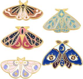 img 4 attached to 🦋 Butterfly Moth Enamel Pins: Stylish Insect Lapel Pins for DIY Steampunk Badge Jewelry and Scarf Decorations
