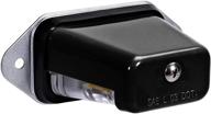 π’ waterproof led trailer license plate light for utv, atv, truck, rv, boat - surface mount, dot fmvss 108 and sae l compliant, black finish, 12v dc - license tag lights logo